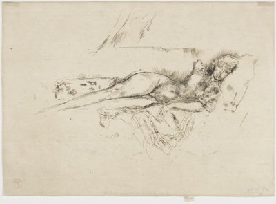 Nude Figure Reclining, c.1885-88 by James Abbott McNeill Whistler